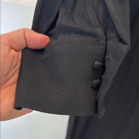 Madewell Black Button-Up Long Sleeve Dress small NWT - Picture 5 of 8